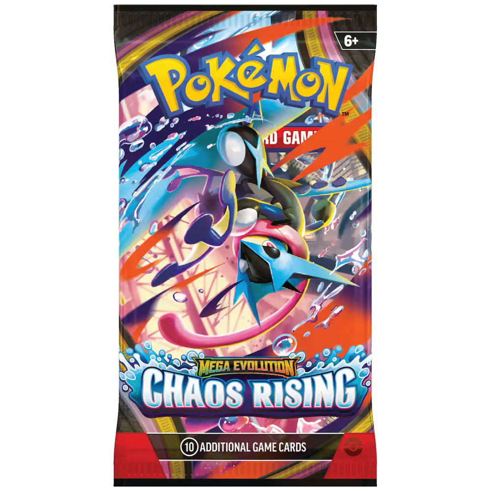 Mega Evolution—Chaos Rising booster pack חפיסת קלפי פוקימון כאוס רייזינג