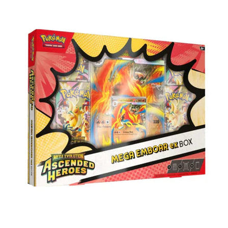 Mega Emboar ex -Ascended Heroes Box מגה אמברואר אסנדד הירוז בוקס פוקימון
